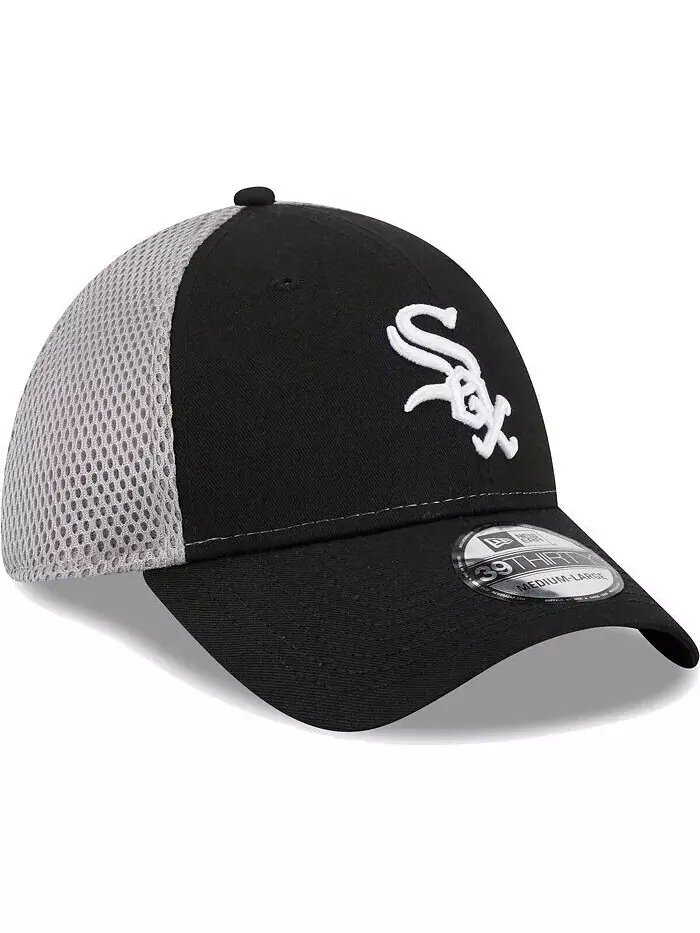 Мужская черная кепка Chicago White Sox Team Neo 39THIRTY Flex Hat New Era — изображение 3 из 4