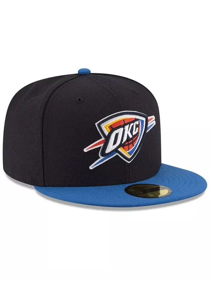 Кепка приталенного кроя Oklahoma City Thunder Basic 2 тона 59FIFTY New Era — изображение 3 из 4