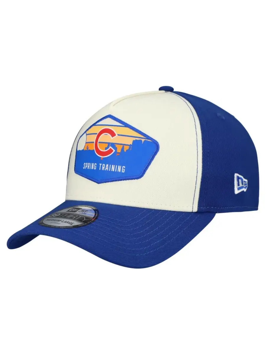 Кепка New Era Chicago Cubs 2026 Spring Training Fan Pack Gradient 39THIRTY Flex, Stone Royal