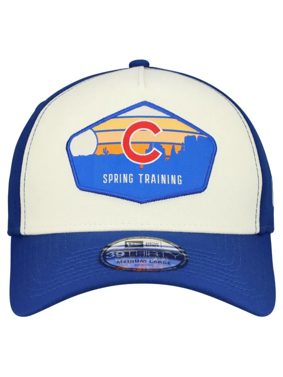 Кепка New Era Chicago Cubs 2026 Spring Training Fan Pack Gradient 39THIRTY Flex, Stone Royal — изображение 2 из 4