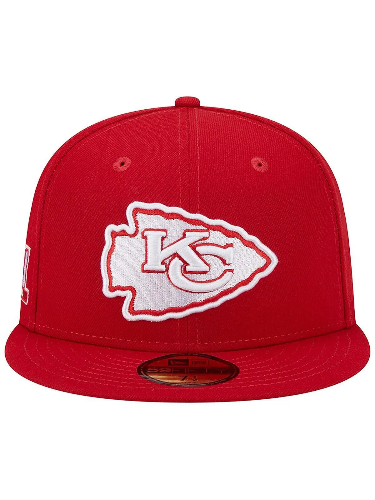 Мужская кепка Scarlet Kansas City Chiefs Super Bowl LIV с основной нашивкой 59FIFTY. New Era — изображение 2 из 4, алый