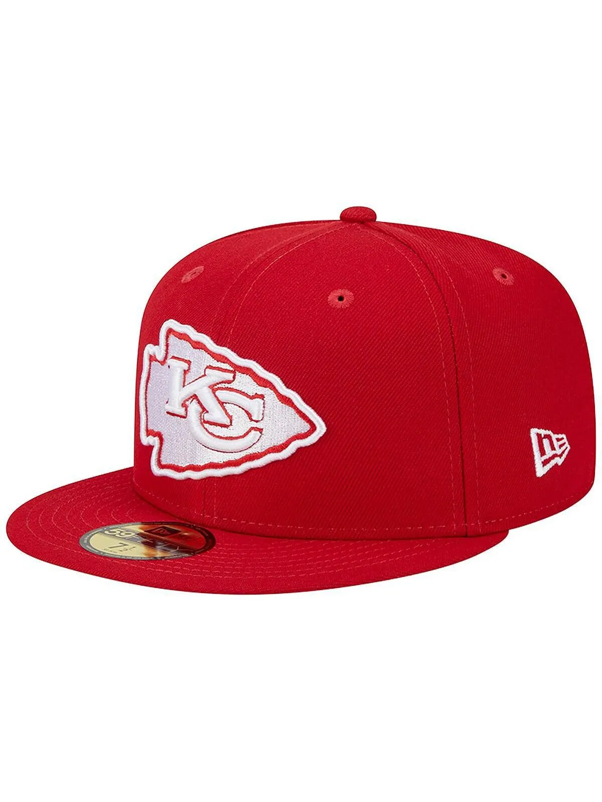 Мужская кепка Scarlet Kansas City Chiefs Super Bowl LIV с основной нашивкой 59FIFTY. New Era — изображение 3 из 4, алый