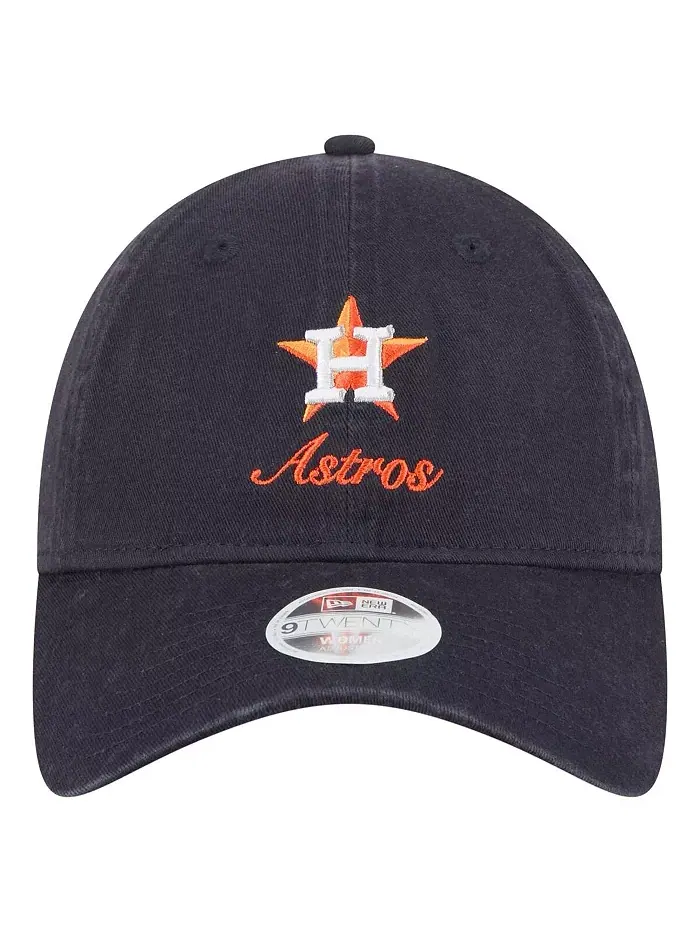Женская регулируемая кепка Houston Astros Preppy Team 9TWENTY в темно-синем цвете New Era — изображение 2 из 4