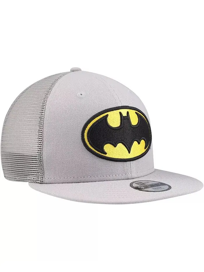 Серая бейсболка-кепка Batman 9FIFTY Trucker Snapback для больших мальчиков и девочек New Era — изображение 3 из 4