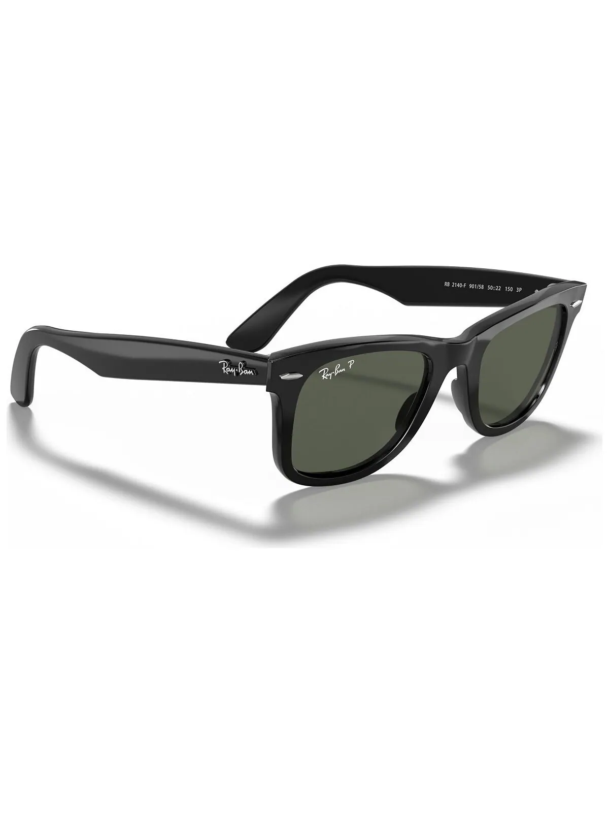 Поляризованные солнцезащитные очки, rb2140f original wayfarer Ray-Ban — изображение 2 из 6, черный/зеленый