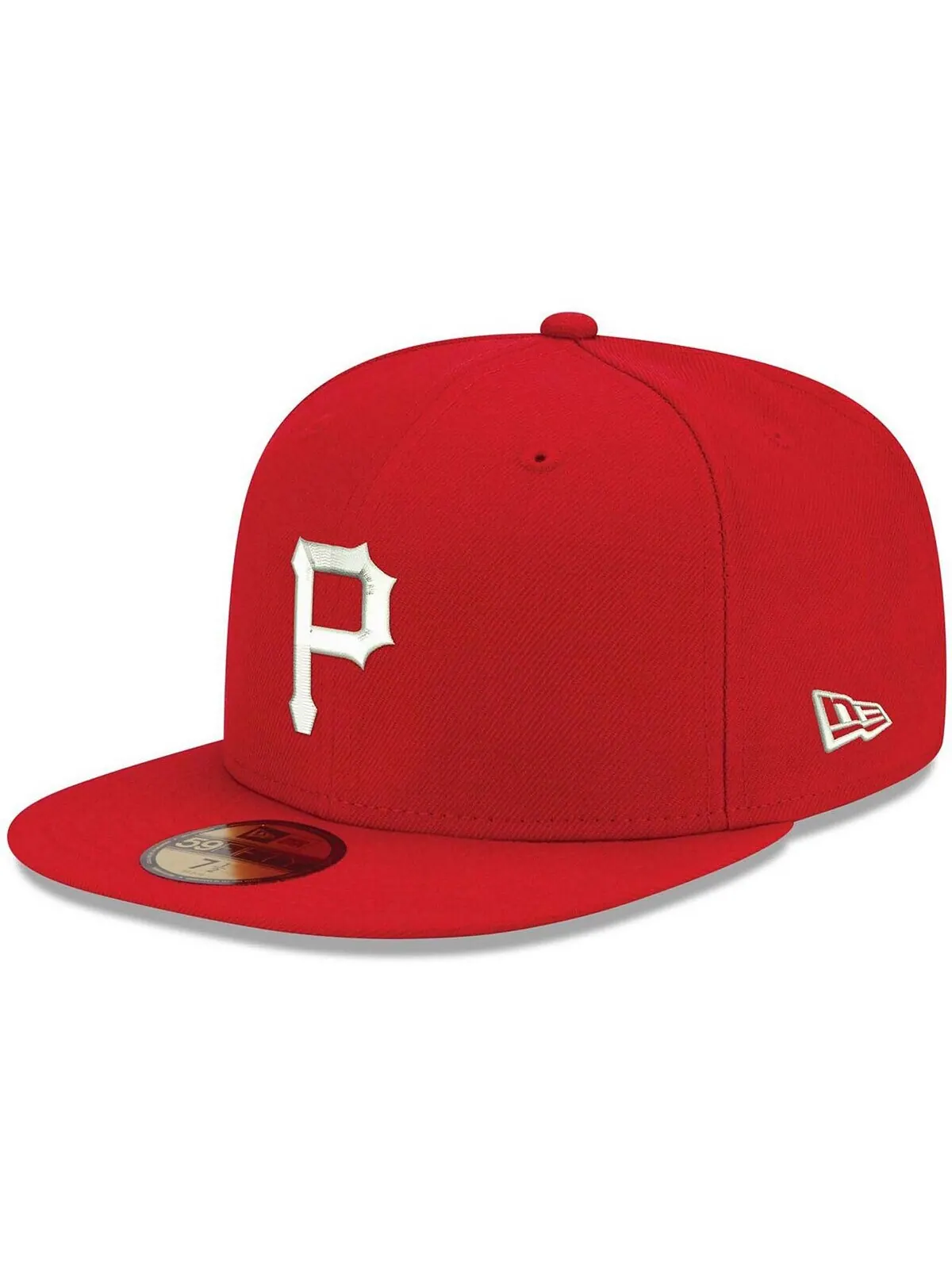 Мужская красная кепка с логотипом Pittsburgh Pirates, белая 59FIFTY, приталенная шляпа New Era