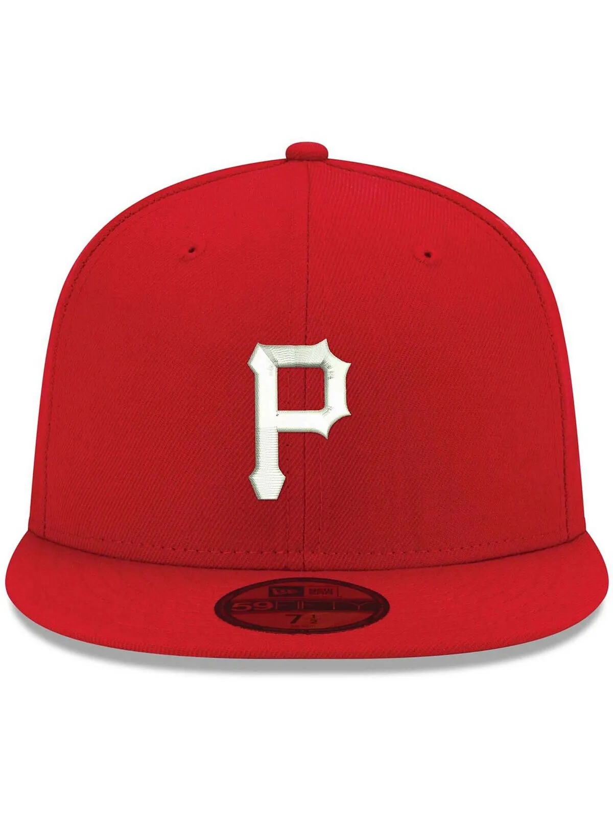Мужская красная кепка с логотипом Pittsburgh Pirates, белая 59FIFTY, приталенная шляпа New Era — изображение 2 из 4, красный