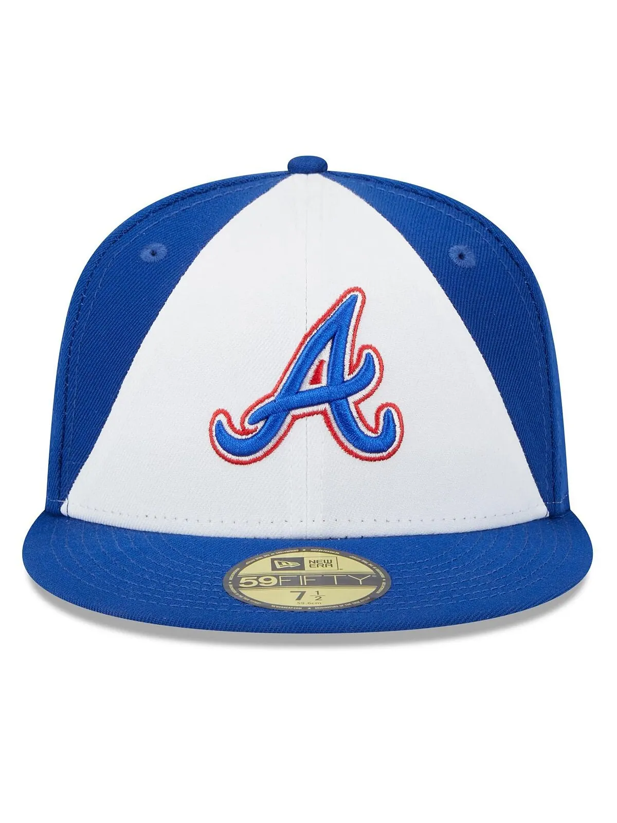 Мужская белая и королевская приталенная шляпа Atlanta Braves 2023 City Connect 59FIFTY New Era — изображение 2 из 5, белый