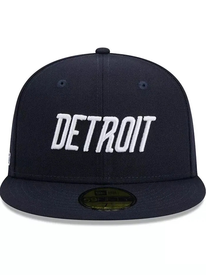 Мужская темно-синяя бейсболка Detroit Tigers 2024 City Connect 59FIFTY Fitted New Era — изображение 4 из 4
