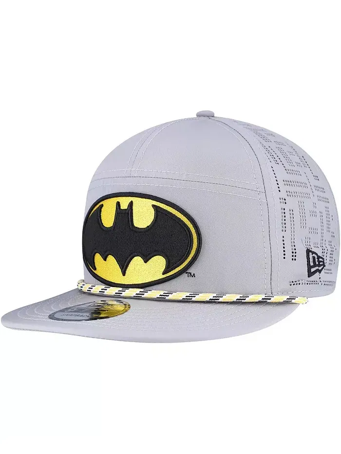 Мужская серая бейсболка Batman Rope Trucker 9FIFTY с регулируемой застежкой New Era