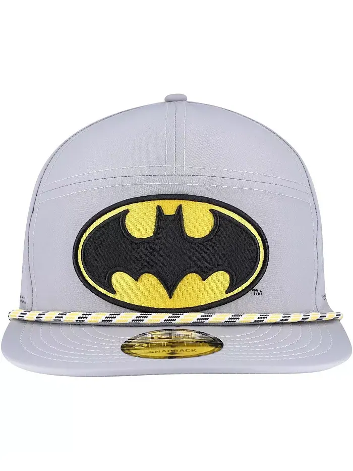 Мужская серая бейсболка Batman Rope Trucker 9FIFTY с регулируемой застежкой New Era — изображение 2 из 4