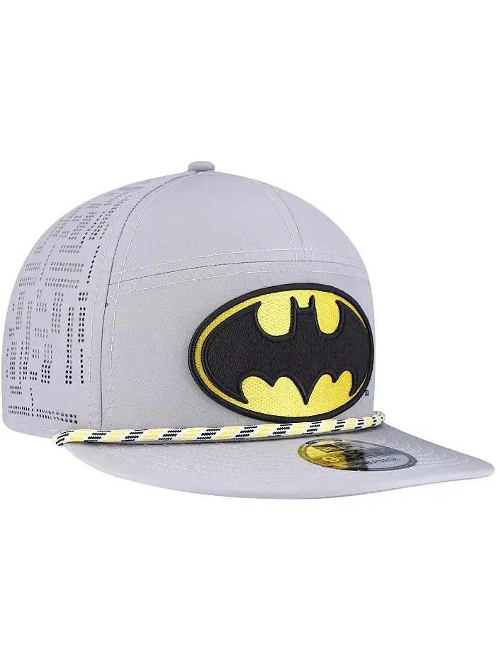 Мужская серая бейсболка Batman Rope Trucker 9FIFTY с регулируемой застежкой New Era — изображение 3 из 4