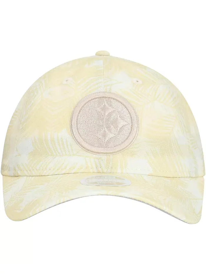 Женская регулируемая кепка Pittsburgh Steelers Frond 9TWENTY, кремовая New Era — изображение 3 из 4
