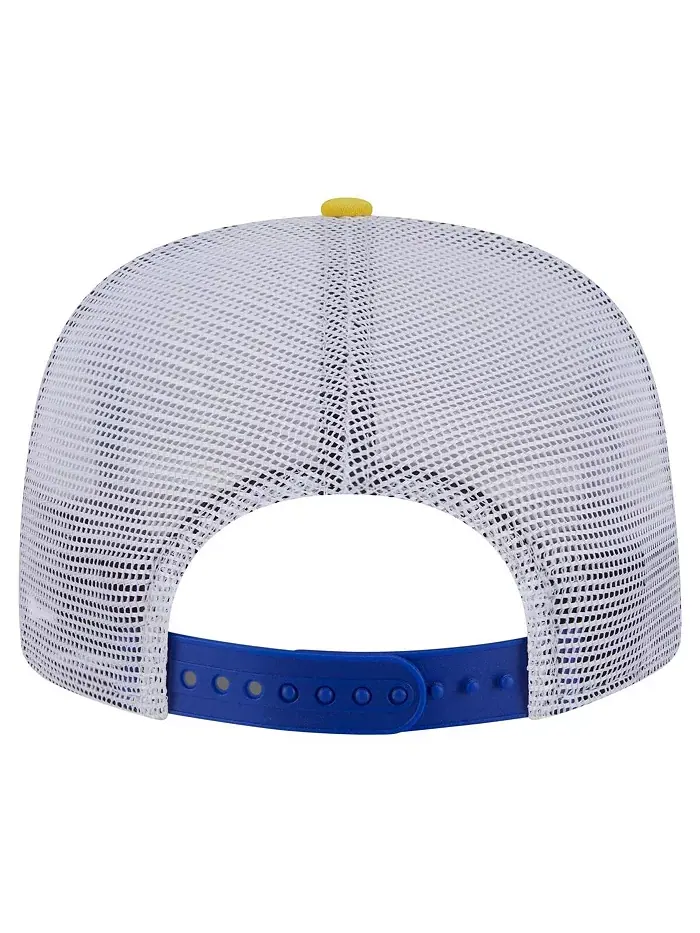 Мужская Royal/Gold Golden State Warriors ретро крашенная кепка Golfer Snapback New Era — изображение 4 из 4