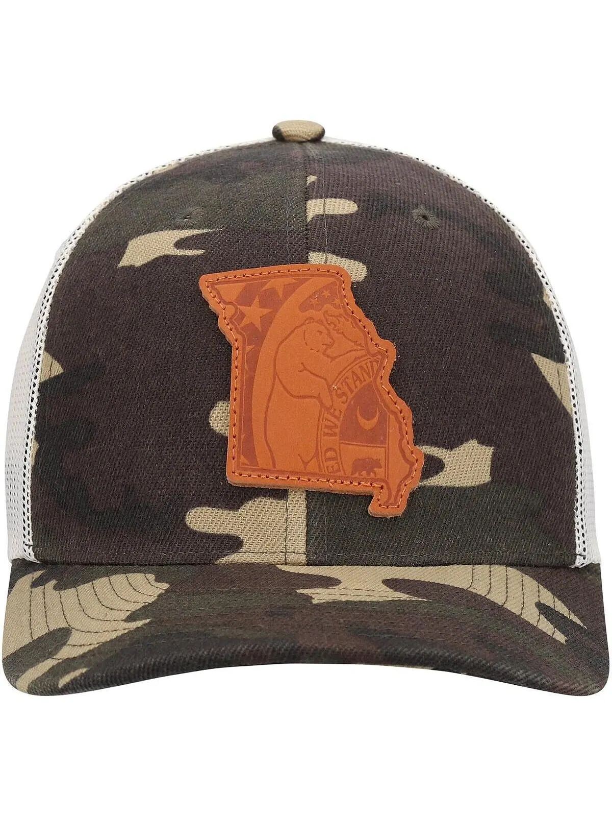 Мужская камуфляжная шляпа Missouri Icon Woodland State с нашивкой Trucker Snapback Local Crowns — изображение 3 из 5