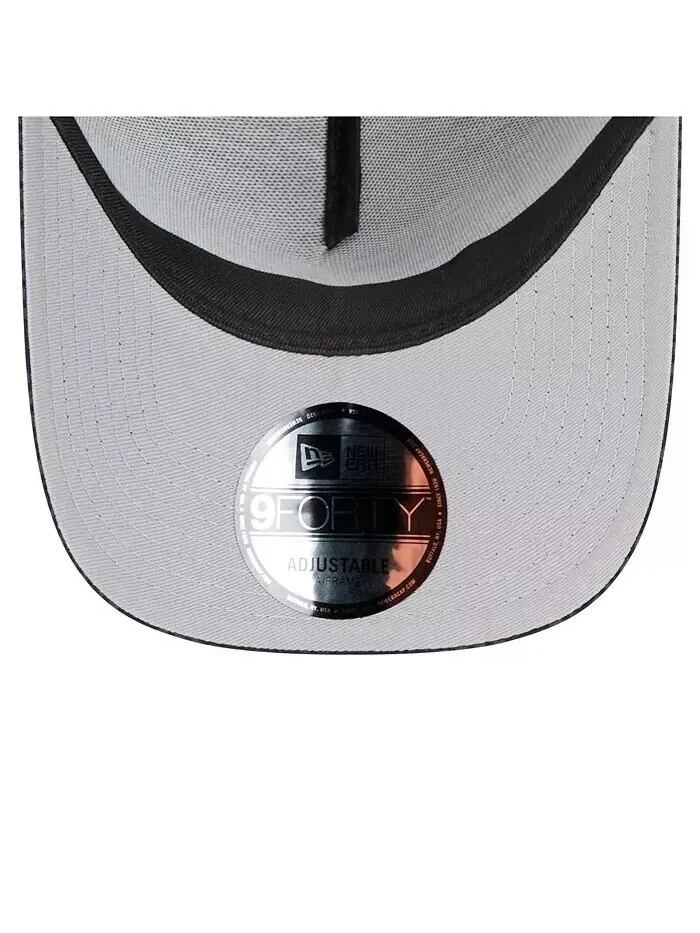 Мужская черная кепка Miami Dolphins Midnight Ink Tonal Text A-Frame Trucker 9FORTY Adjustable New — изображение 2 из 5