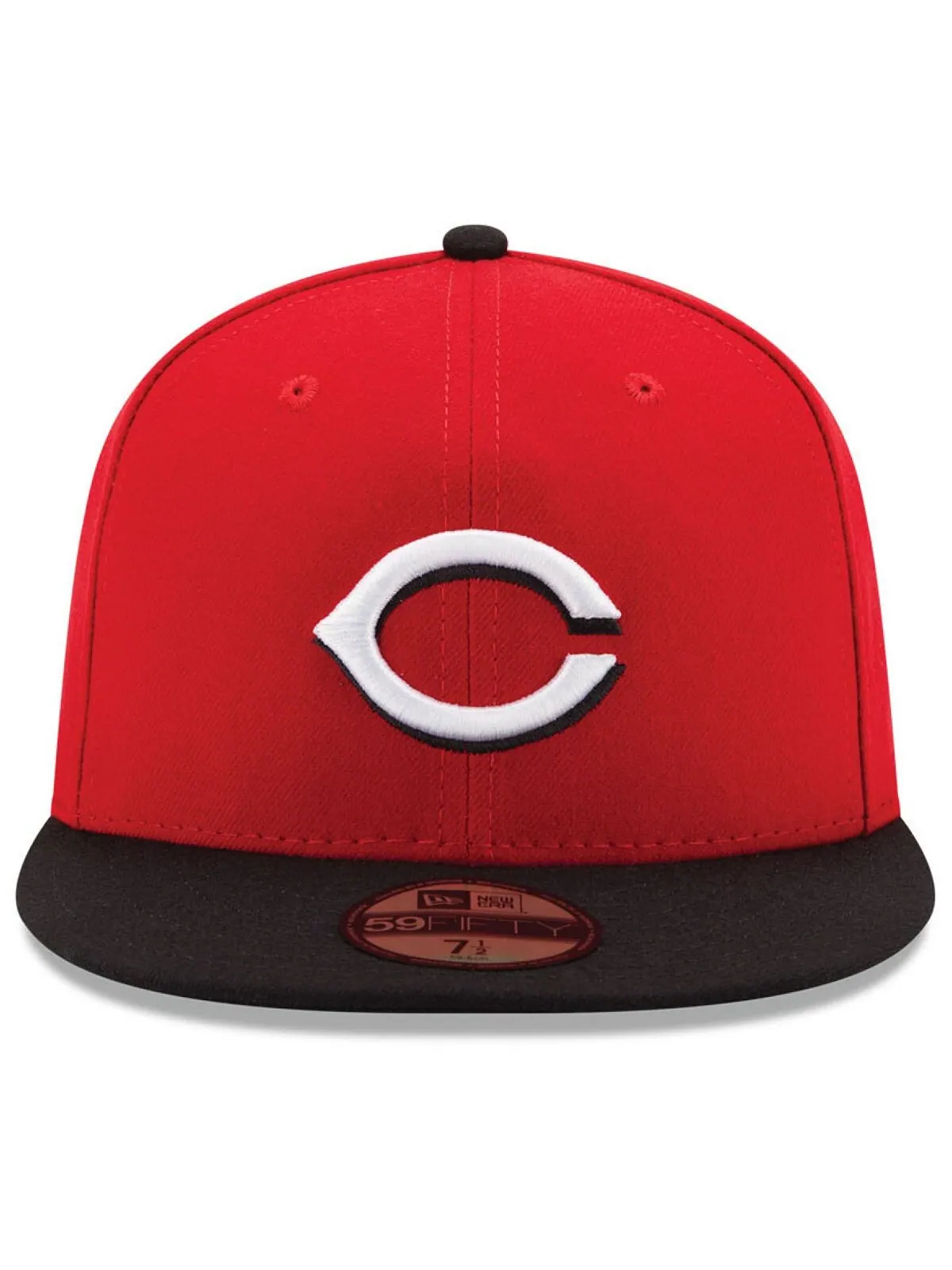 Кепка приталенного кроя Cincinnati Reds Authentic Collection 59FIFTY New Era — изображение 2 из 4, красный/черный