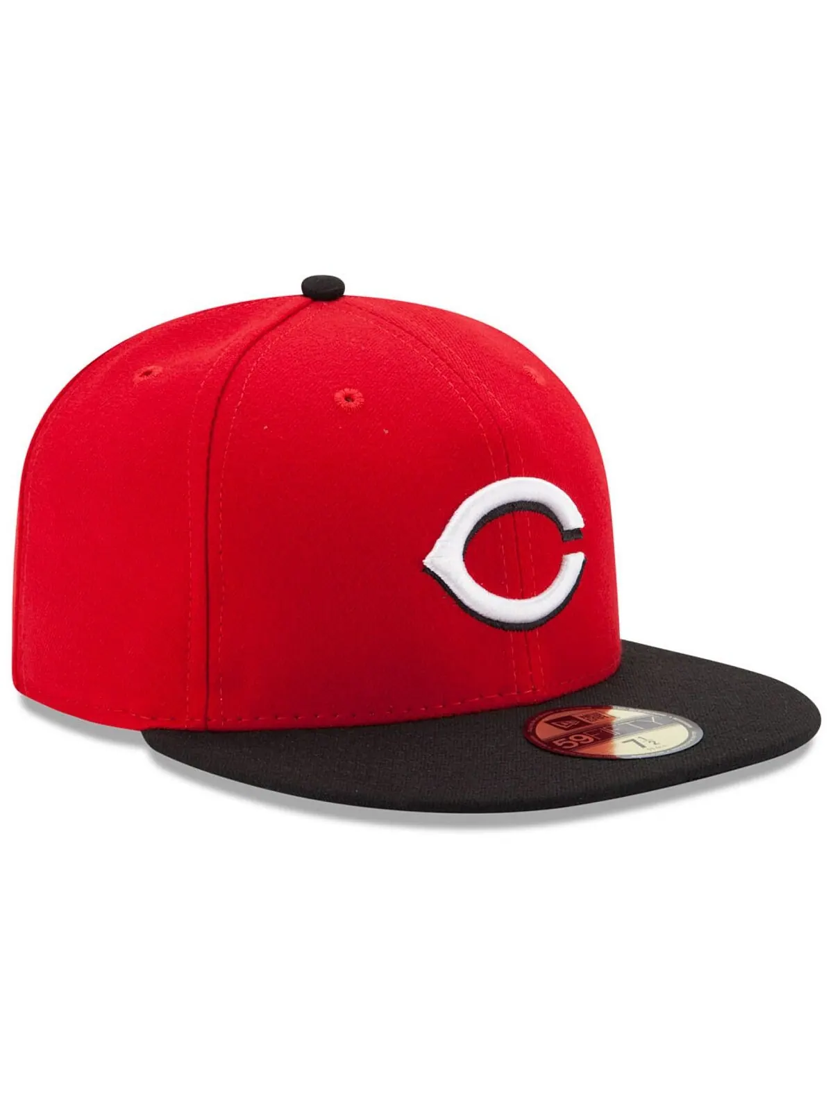 Кепка приталенного кроя Cincinnati Reds Authentic Collection 59FIFTY New Era — изображение 3 из 4, красный/черный