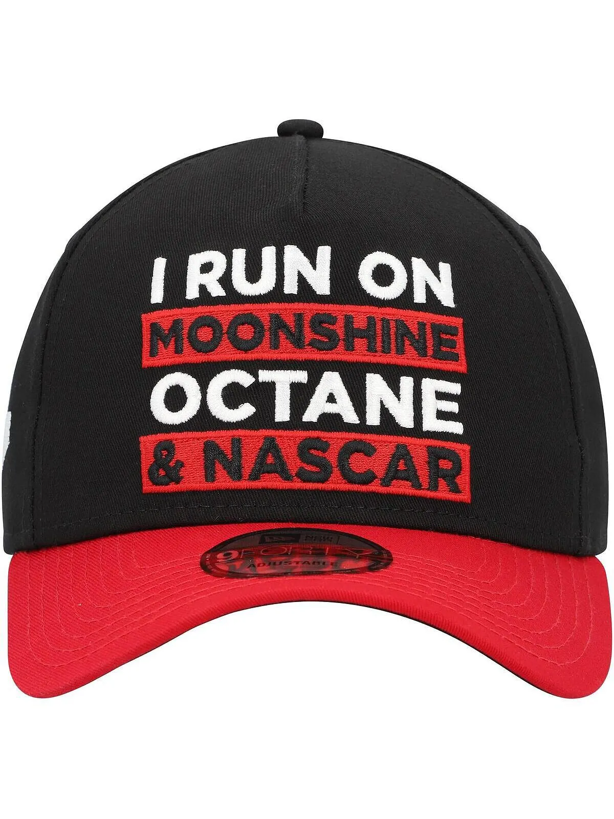 Мужская черная, алая кепка NASCAR 9FORTY Trucker Snapback с А-образной рамкой New Era — изображение 2 из 5, черный