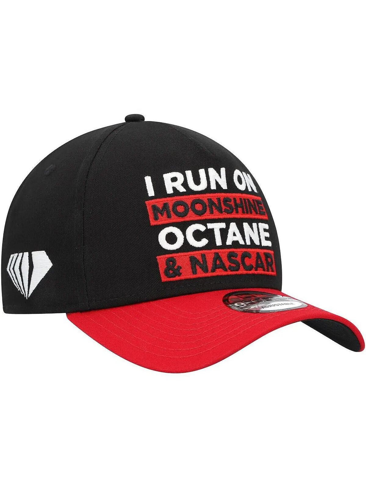 Мужская черная, алая кепка NASCAR 9FORTY Trucker Snapback с А-образной рамкой New Era — изображение 3 из 5, черный