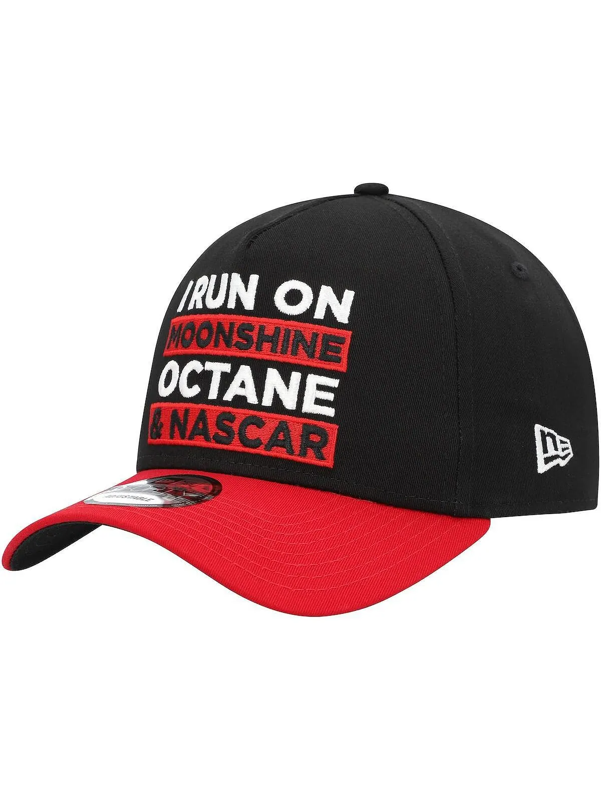 Мужская черная, алая кепка NASCAR 9FORTY Trucker Snapback с А-образной рамкой New Era — изображение 4 из 5, черный