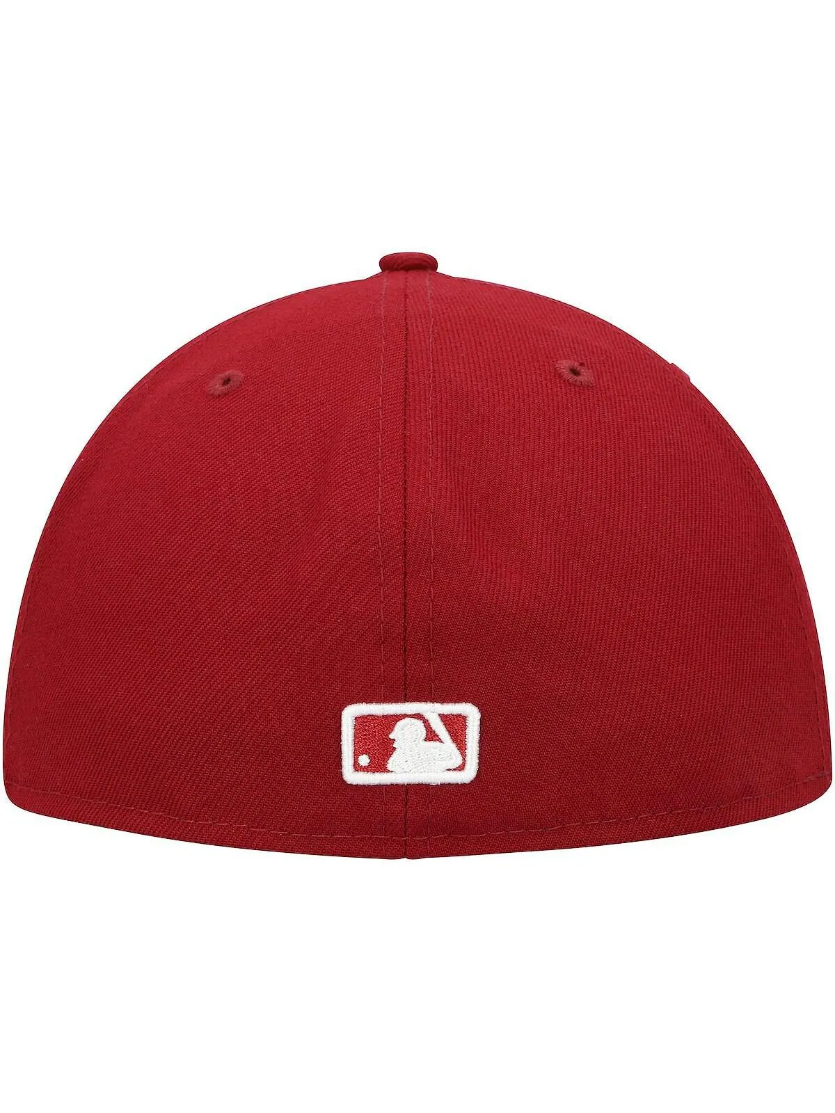 Мужская приталенная кепка Cardinal Tampa Bay Rays белая с логотипом 59FIFTY New Era — изображение 5 из 5, красный