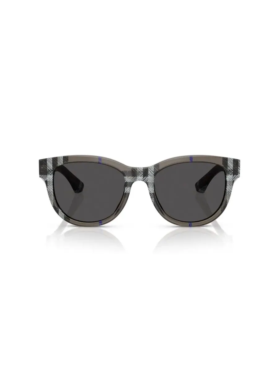 Женские круглые солнцезащитные очки, BE4432U Burberry, Check Lichen — изображение 2 из 5