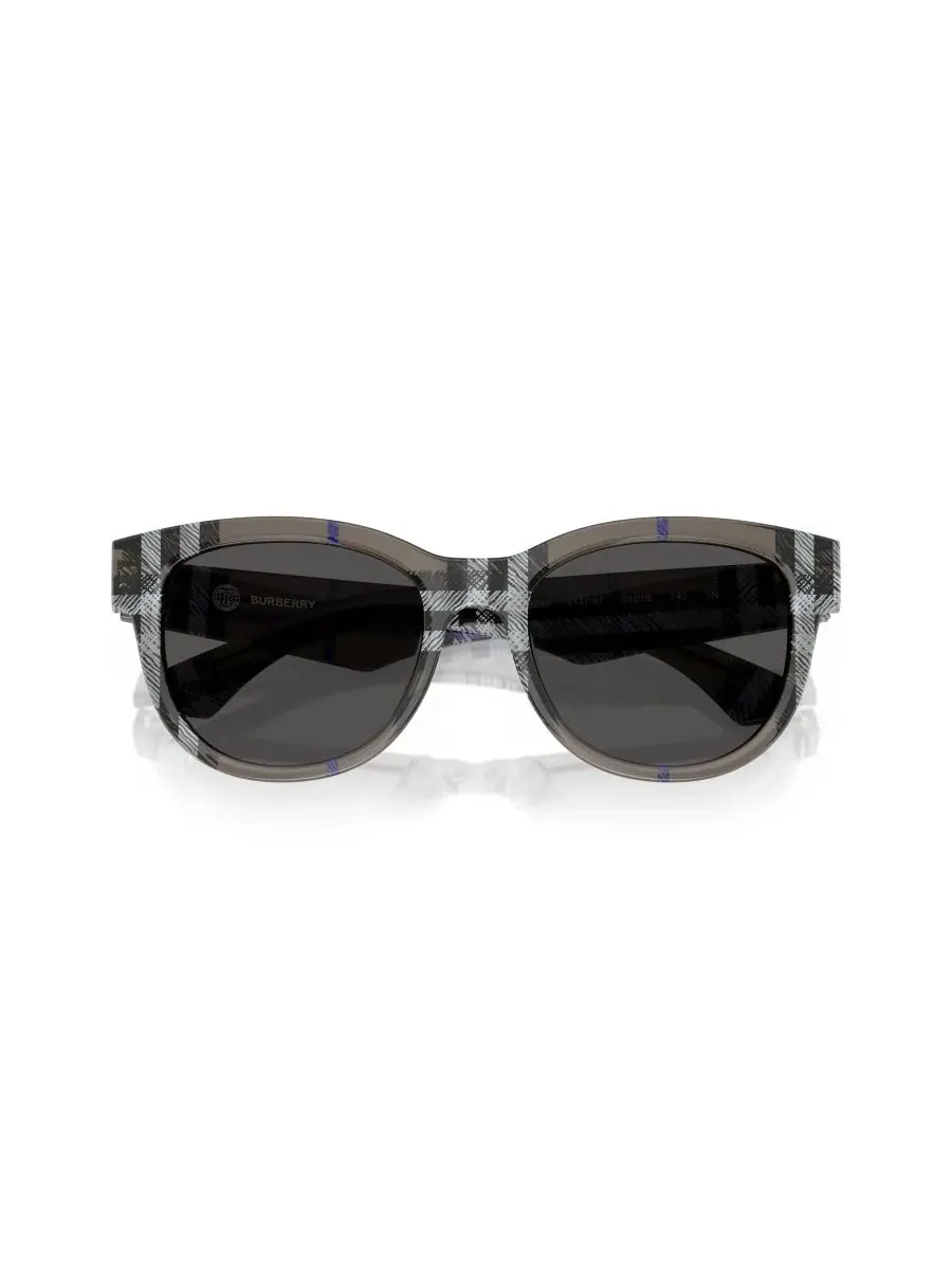 Женские круглые солнцезащитные очки, BE4432U Burberry, Check Lichen — изображение 5 из 5