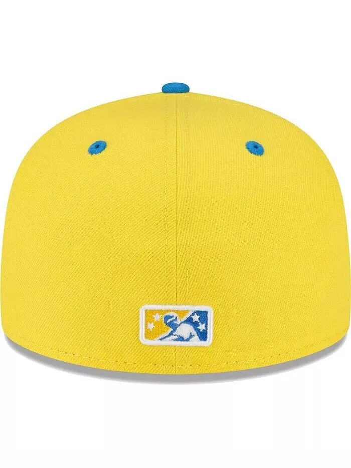Мужская желтая приталенная шляпа Sacramento River Cats Copa De La Diversion 59FIFTY New Era — изображение 4 из 4
