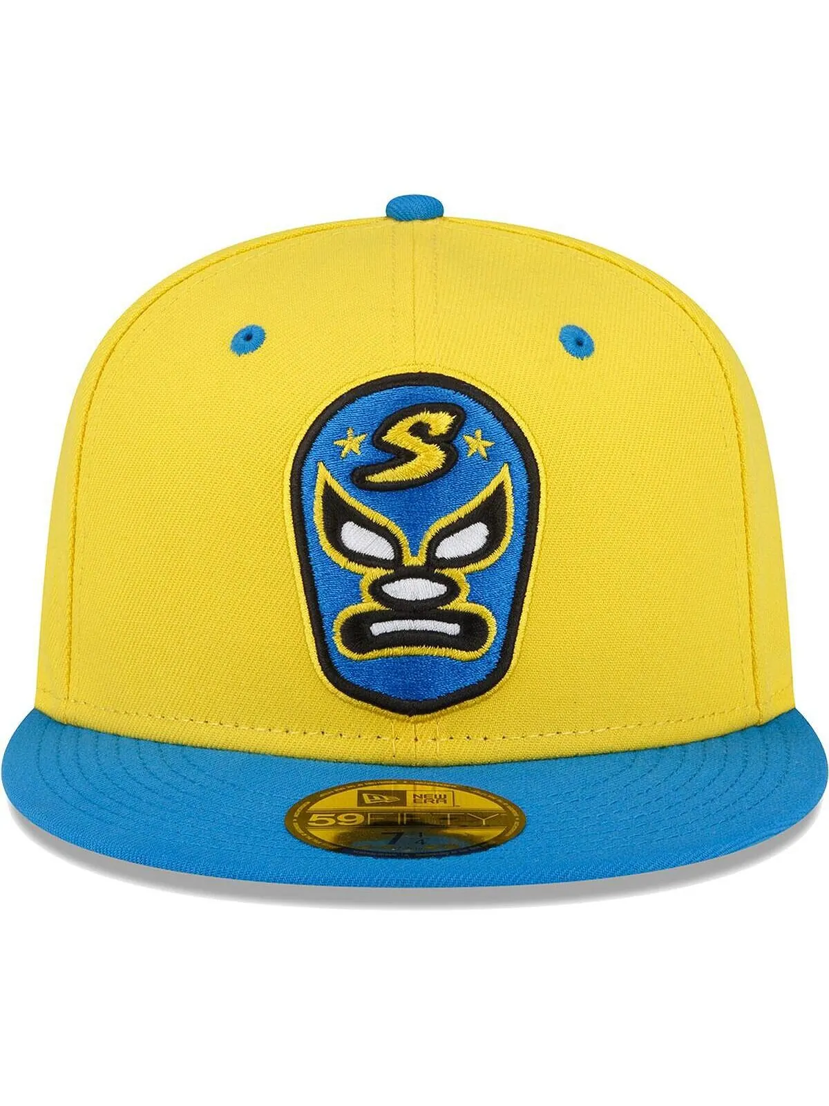 Мужская желтая приталенная шляпа Sacramento River Cats Copa De La Diversion 59FIFTY New Era — изображение 2 из 4, желтый