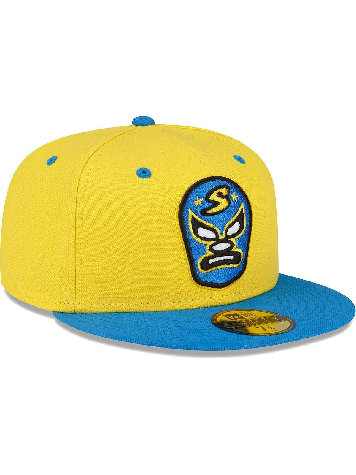 Мужская желтая приталенная шляпа Sacramento River Cats Copa De La Diversion 59FIFTY New Era — изображение 3 из 4, желтый
