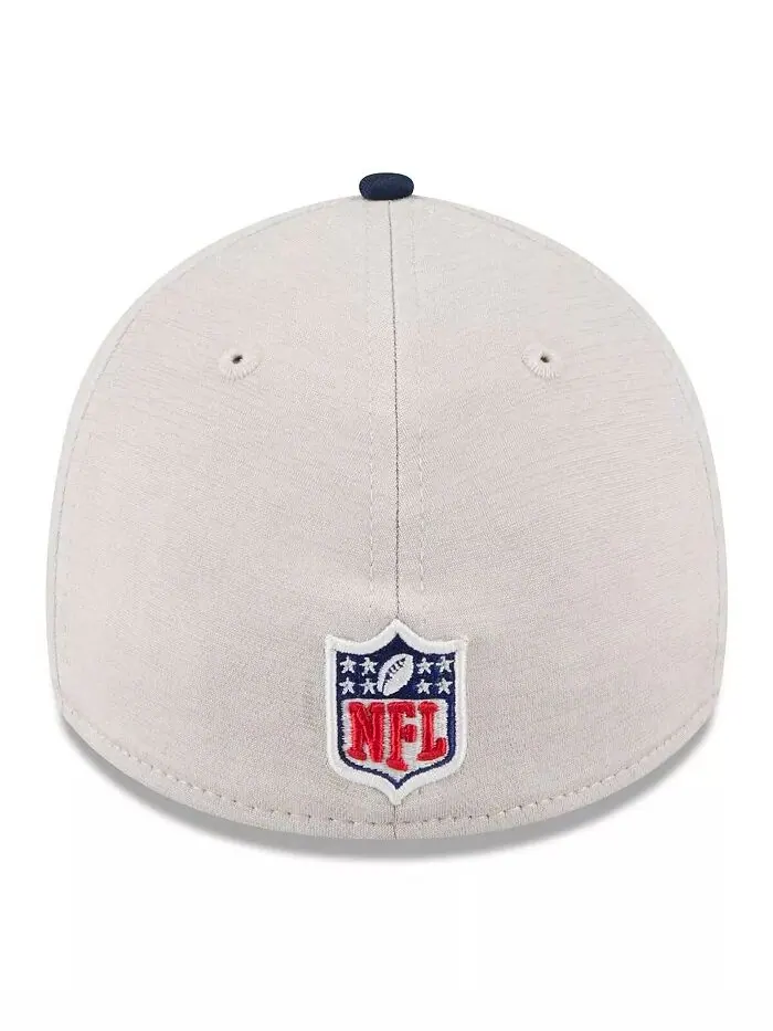 Мужская кепка Stone/Navy Dallas Cowboys 2024 Sideline Historic 39THIRTY Flex New Era — изображение 2 из 4