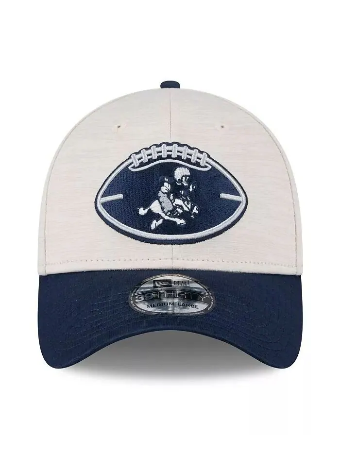 Мужская кепка Stone/Navy Dallas Cowboys 2024 Sideline Historic 39THIRTY Flex New Era — изображение 4 из 4
