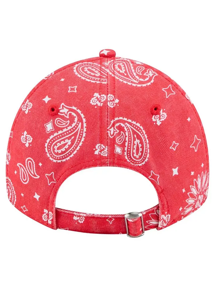 Женская регулируемая кепка Houston Texans Paisley 9TWENTY красного цвета New Era — изображение 4 из 4