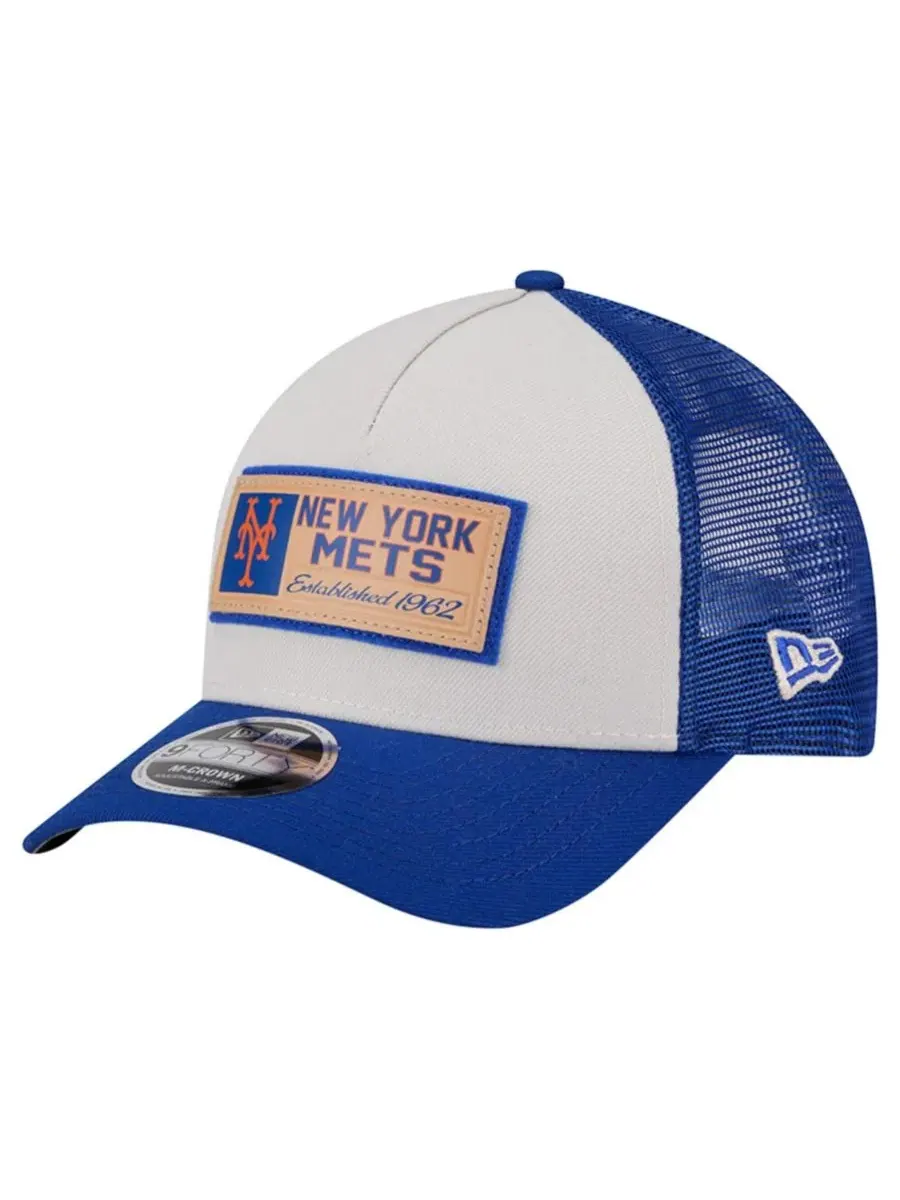 Кепка-тракер с принтом Text A-Frame Trucker 9FORTY New Era, Stone Royal
