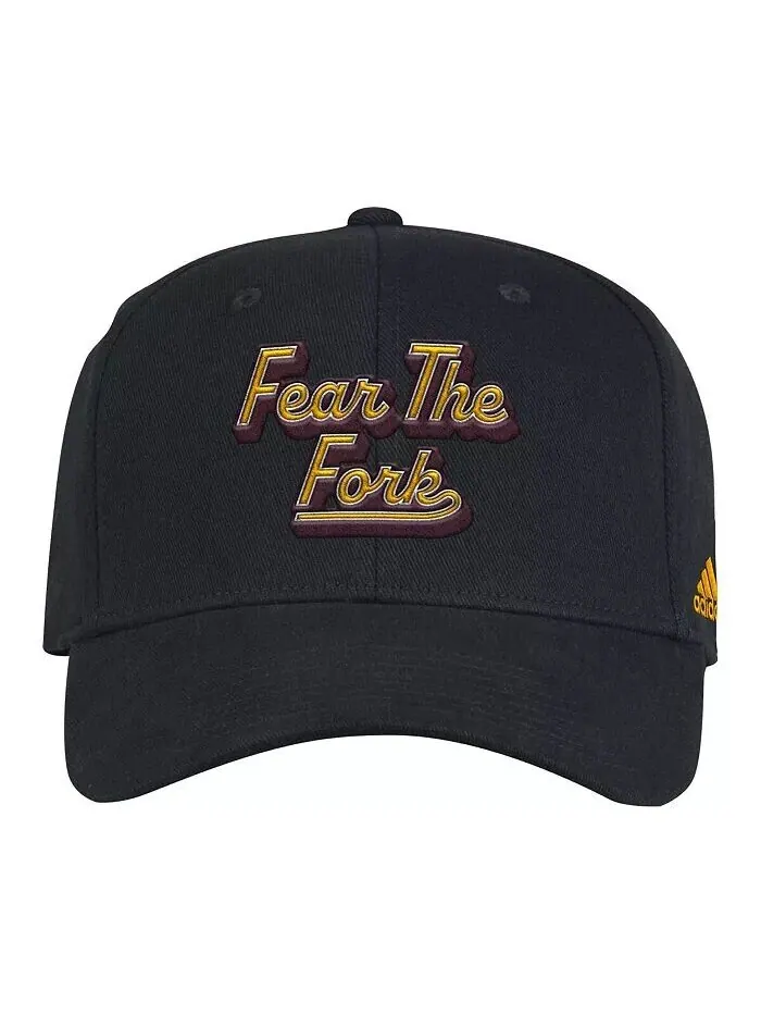 Мужская черная кепка Arizona State Sun Devils Chant Flex adidas