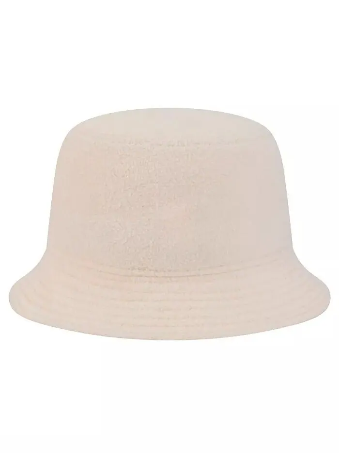 Женская кремовая шляпа Miami Dolphins Cozy Sherpa Bucket Hat New Era — изображение 2 из 4
