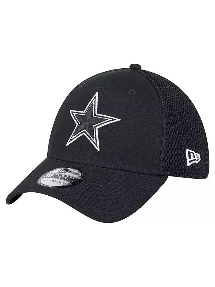 Мужская черная кепка Dallas Cowboys Main B-Dub Neo 39THIRTY Flex New Era