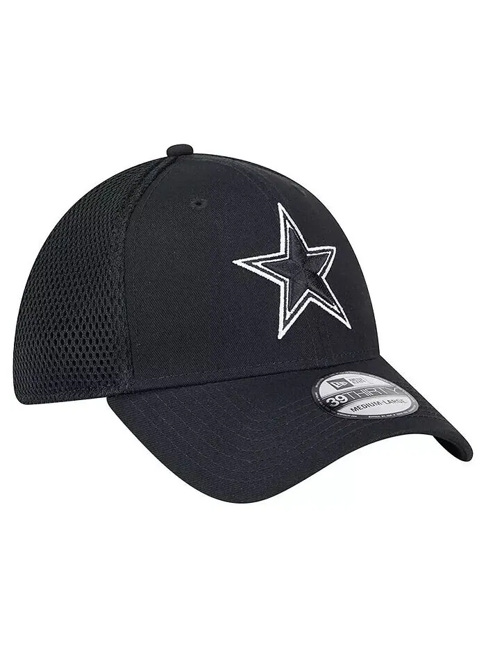 Мужская черная кепка Dallas Cowboys Main B-Dub Neo 39THIRTY Flex New Era — изображение 3 из 5