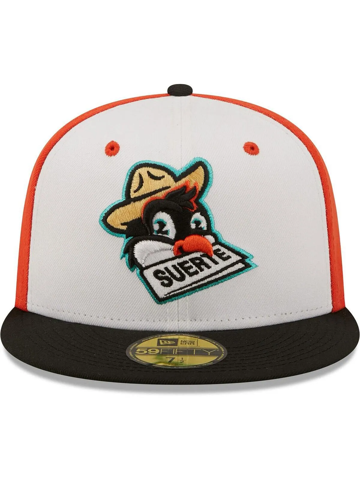 Мужская белая, черная приталенная шляпа Pajaritos de Norfolk Copa De La Diversion 59FIFTY New Era — изображение 3 из 5