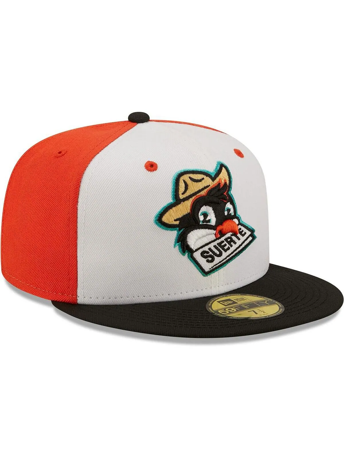 Мужская белая, черная приталенная шляпа Pajaritos de Norfolk Copa De La Diversion 59FIFTY New Era — изображение 4 из 5
