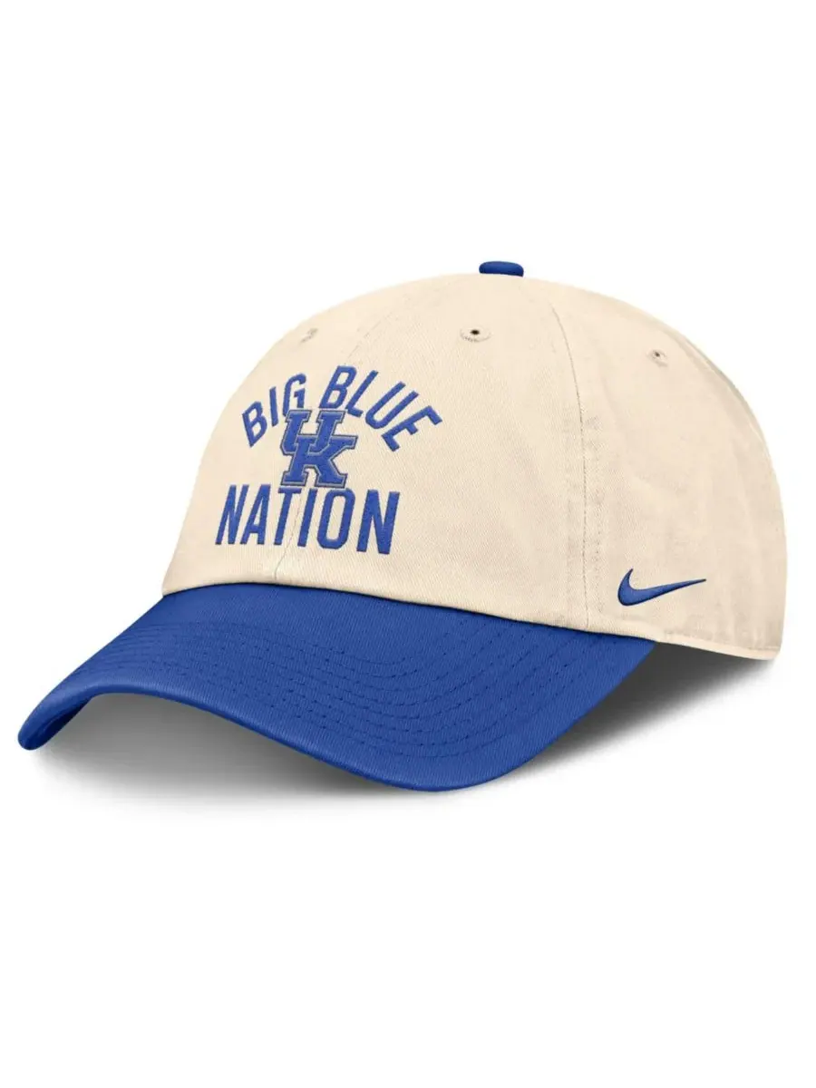 Кепка Nike Primetime Club с вышивкой Kentucky Wildcats, Natural Royal
