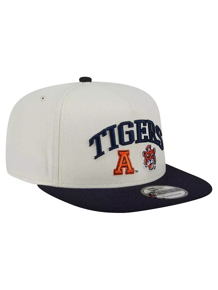 Мужская белая бейсболка Auburn Tigers Collegiate 9FIFTY A-Frame Snapback New Era — изображение 3 из 4