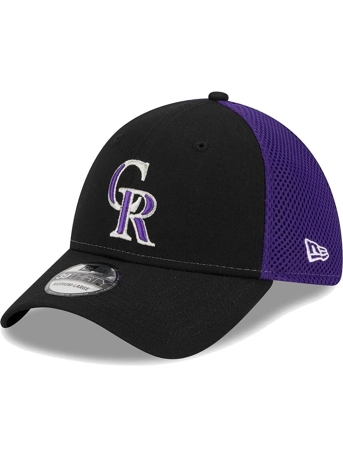 Мужская черная кепка Colorado Rockies Team Neo 39THIRTY Flex Hat New Era