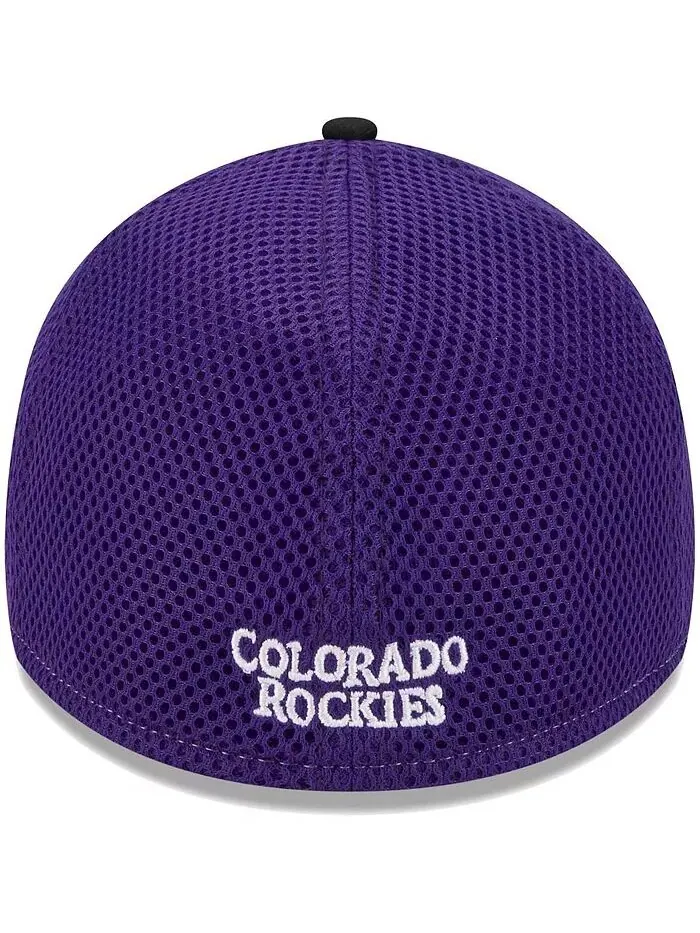 Мужская черная кепка Colorado Rockies Team Neo 39THIRTY Flex Hat New Era — изображение 5 из 5