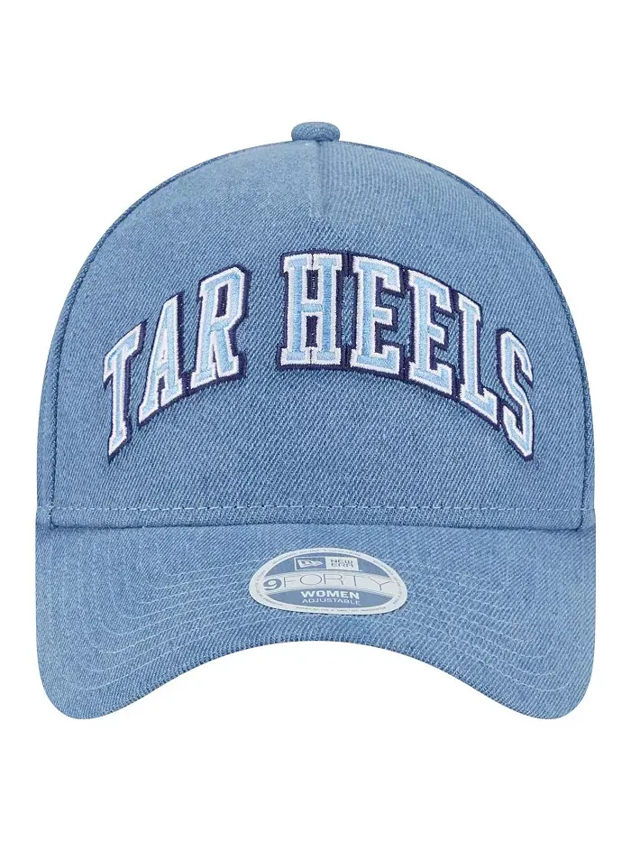 Женская джинсовая бейсболка North Carolina Tar Heels A-Frame 9FORTY с регулируемой застежкой New Era — изображение 2 из 5