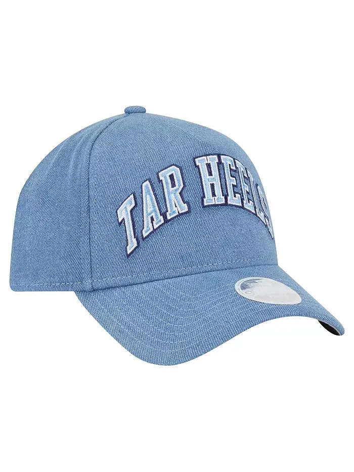 Женская джинсовая бейсболка North Carolina Tar Heels A-Frame 9FORTY с регулируемой застежкой New Era — изображение 3 из 5