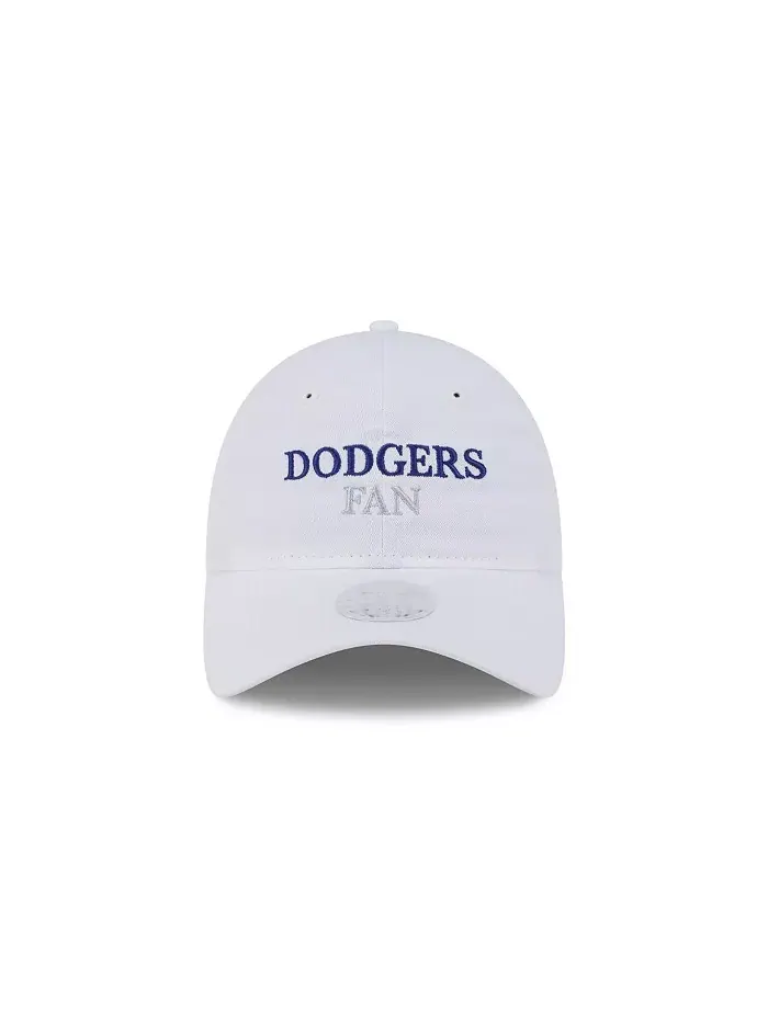 Женская белая регулируемая кепка Los Angeles Dodgers Team Fan 9TWENTY New Era — изображение 2 из 5