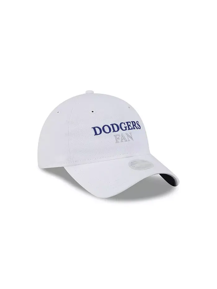 Женская белая регулируемая кепка Los Angeles Dodgers Team Fan 9TWENTY New Era — изображение 5 из 5