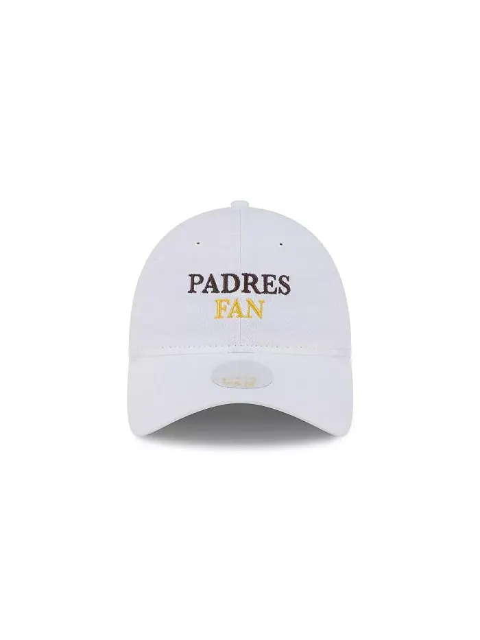 Женская белая регулируемая кепка 9TWENTY для болельщиков команды San Diego Padres New Era — изображение 5 из 5